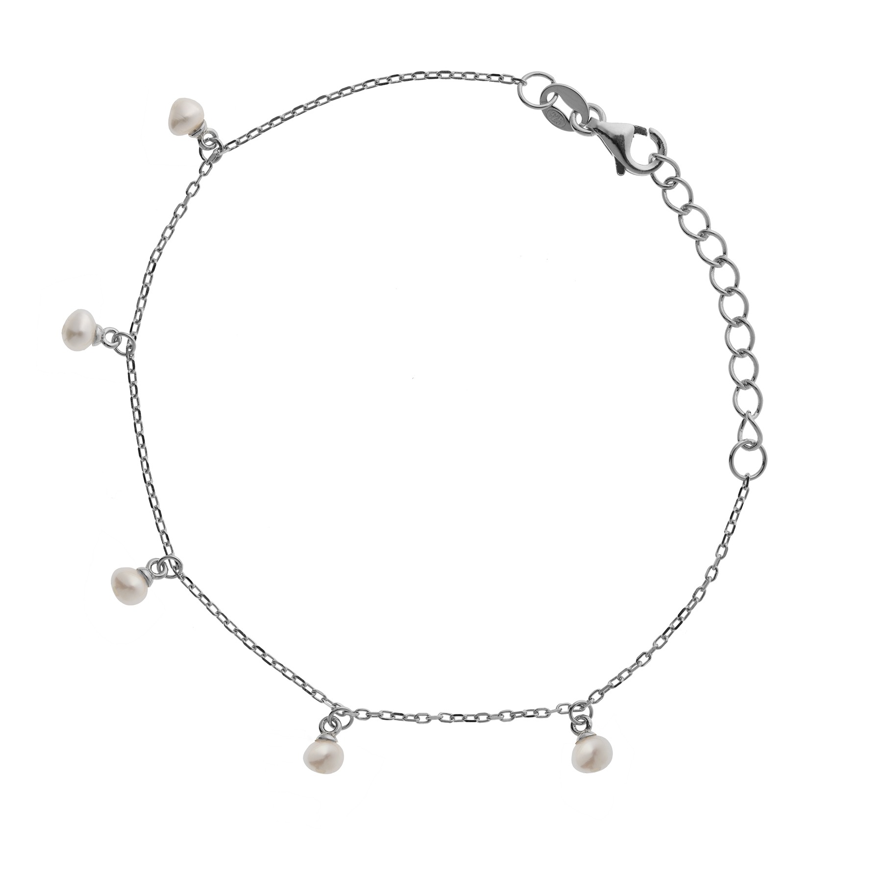 Beloved silver bracelet with pearl