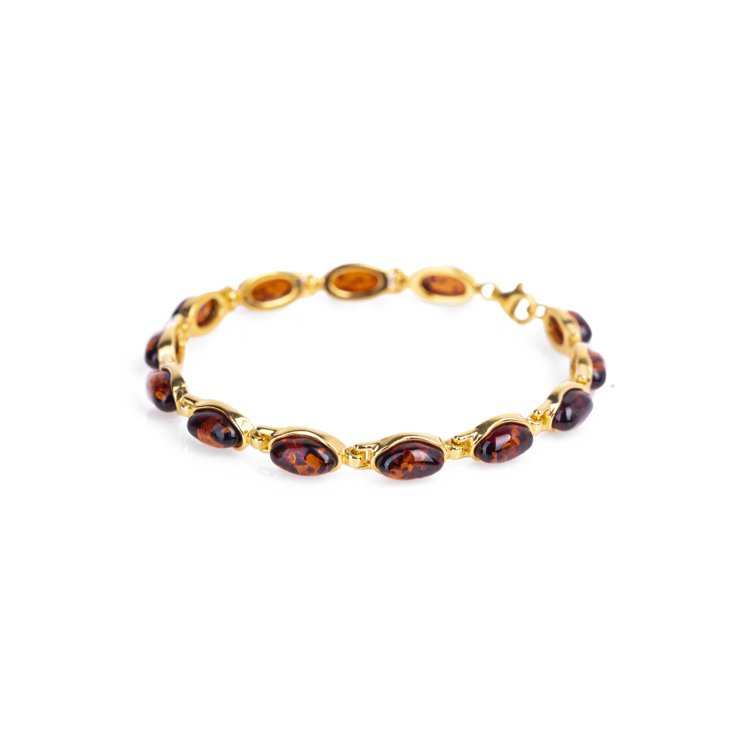 Grace bracelet with cognac amber